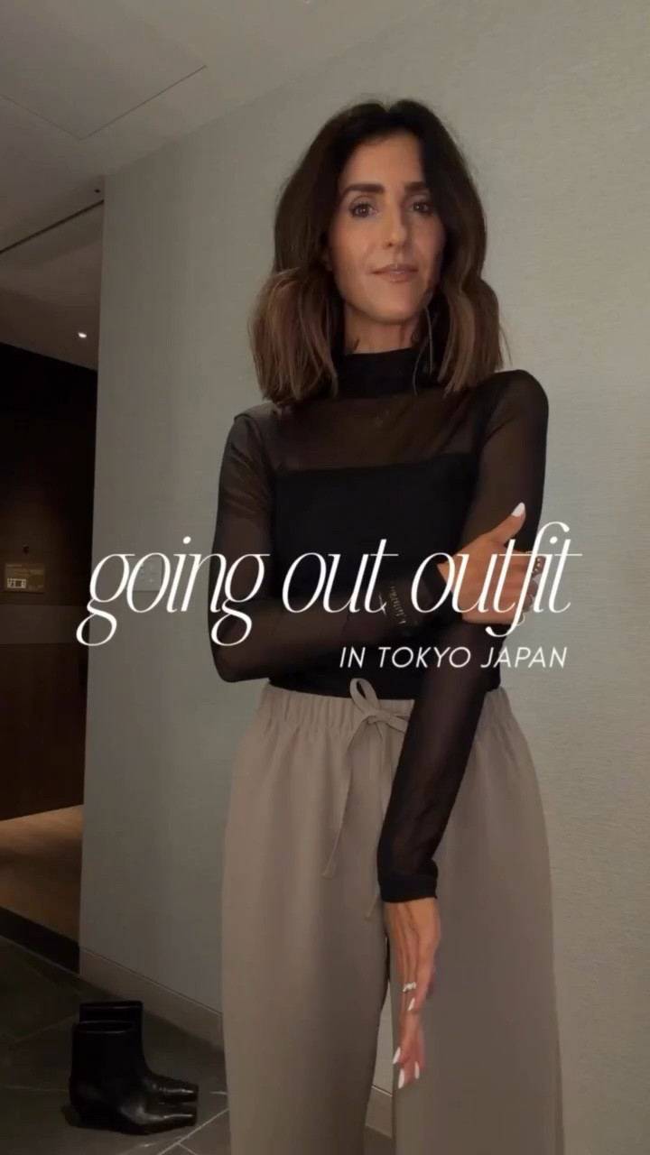 Going out outfit in Tokyo, Japan! 🇯🇵 Took my look from day to night with just a couple swaps! I’m  just shy of 5-7” wearing the size small regular pants from @Aritzia XS leather jacket from @Zara  and small top from Amazon! 

#LTKTravel #LTKOver40 #LTKootd