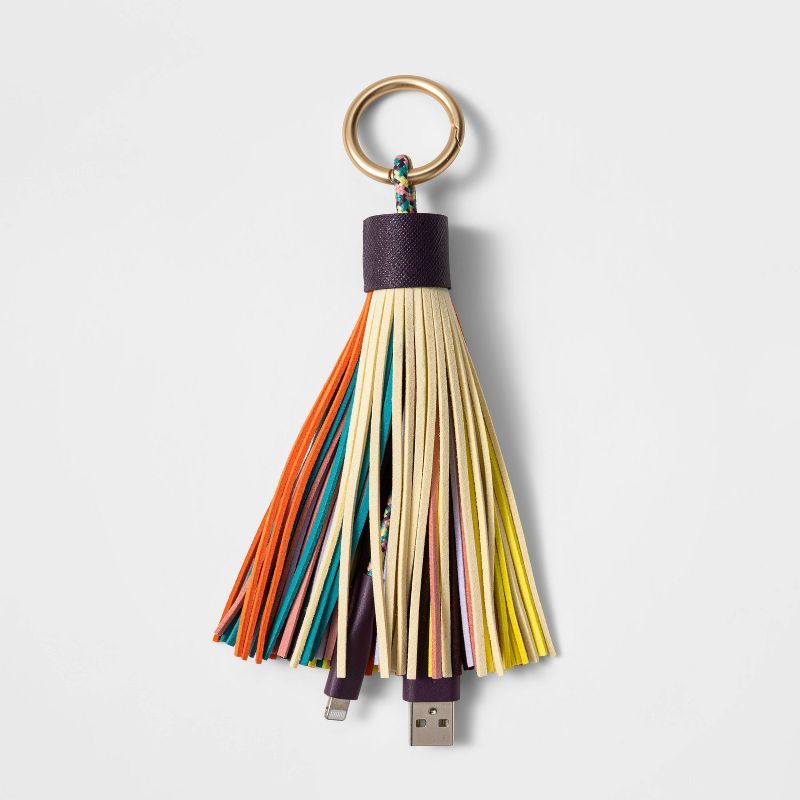 heyday™ 12" Lightning to USB-A Tassel Keychain Cable | Target