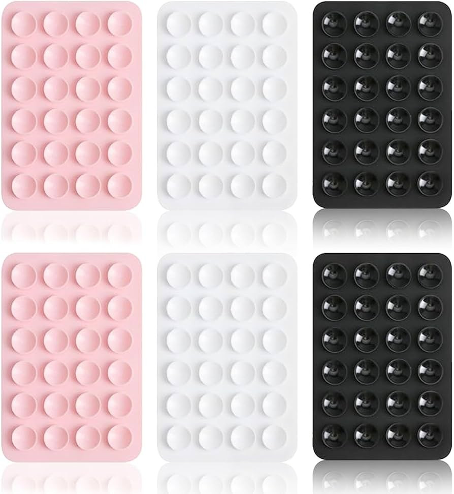 6PCS Silicone Suction Phone Case Mount,Non Slip Suction Cup Phone Mount,Hands-Free Phone Accessor... | Amazon (UK)