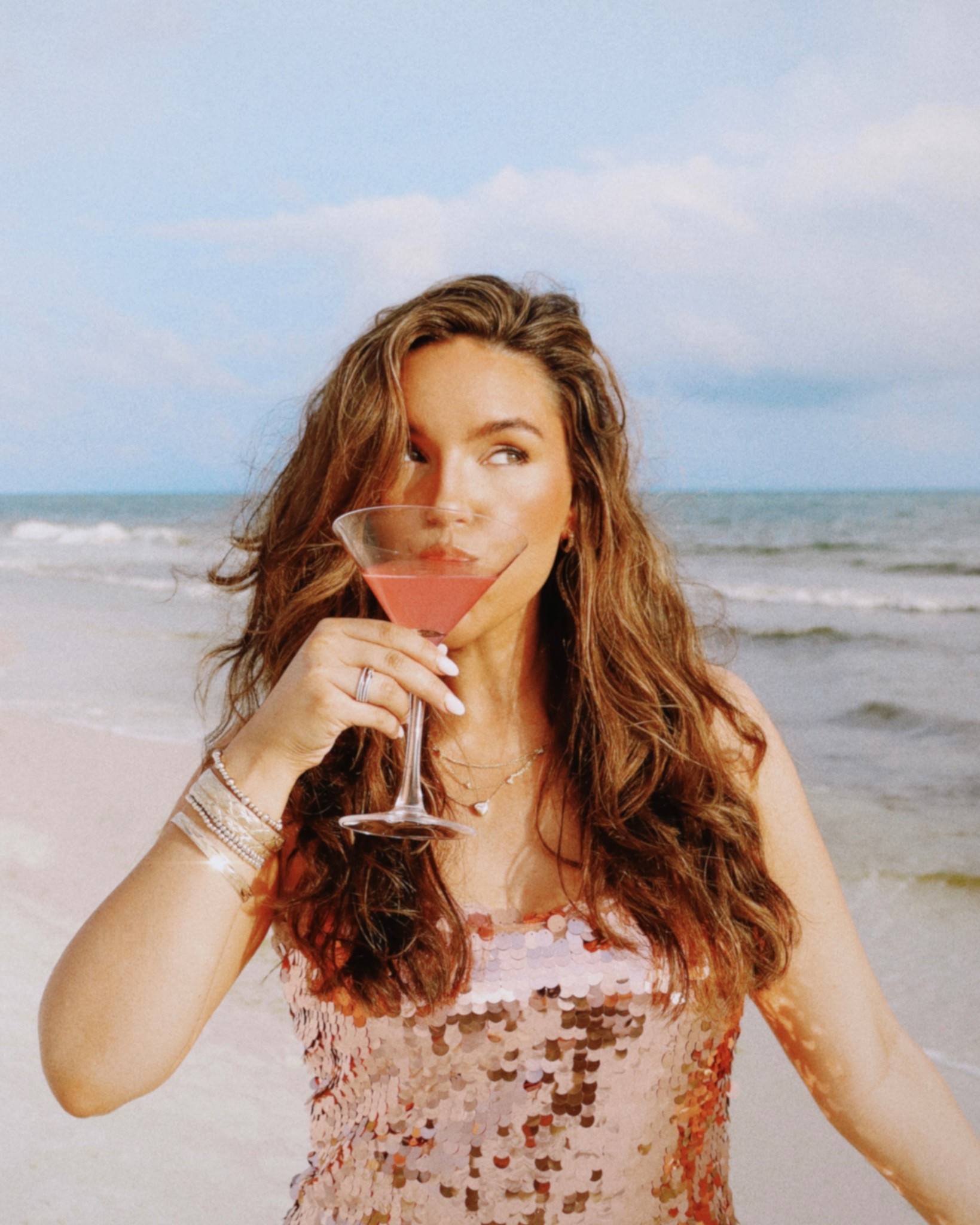 Loveshackfancy dress ON SALE! Pink sequin dress for bachelorette trip, birthday party, etc!

#LTKSaleAlert