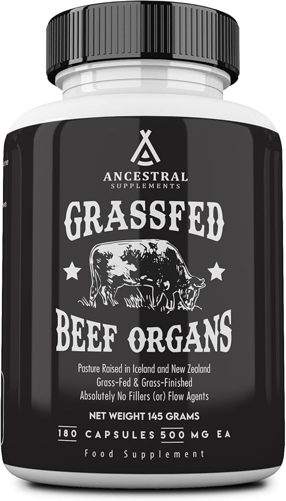 Ancestral Supplements Grass Fed Beef Organ Supplement, Supports Whole Body Wellness with Propriet... | Amazon (US)