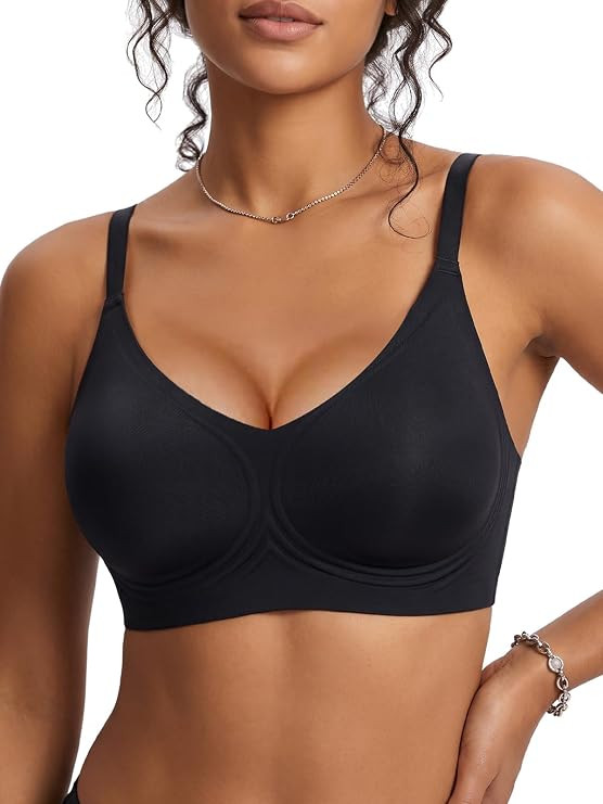 Womens Seamless Jelly Bras for Women Push Up Everyday Bras with Support and Lift Soft Breathable ... | Amazon (US)