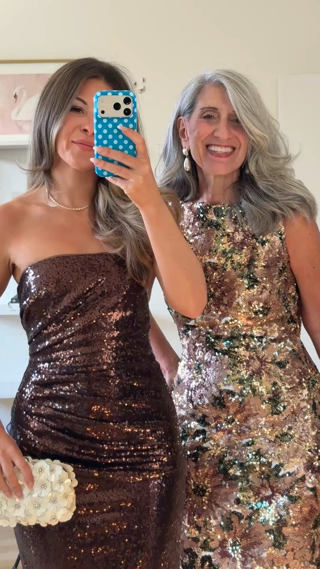 brown sequin strapless maxi with a fitted ruched bodice, pink, green, and gold sequin floral maxi with high neckline and flare skirt mom and me wedding guest and mother of the bride dresses 💍

dress the population: emerson15
electric picks: emerson20 
lulus: emerson20 (first purchase) 

I’m 5’4” and wear a size small/2  

mom is 5’4” and wears a medium/6

fall wedding guest dresses, wedding guest dresses, cocktail dresses, semi-formal dresses, black tie wedding guest dresses, destination wedding guest dresses, garden party dresses, wedding guest outfit ideas, mom & me outfits, mom & me dresses, matching outfits, mother daughter outfits, family photo outfits, wedding guest dresses, mother of the bride, mother of the groom, wedding guest outfit ideas

#LTKSeasonal #LTKWedding #LTKgrwm