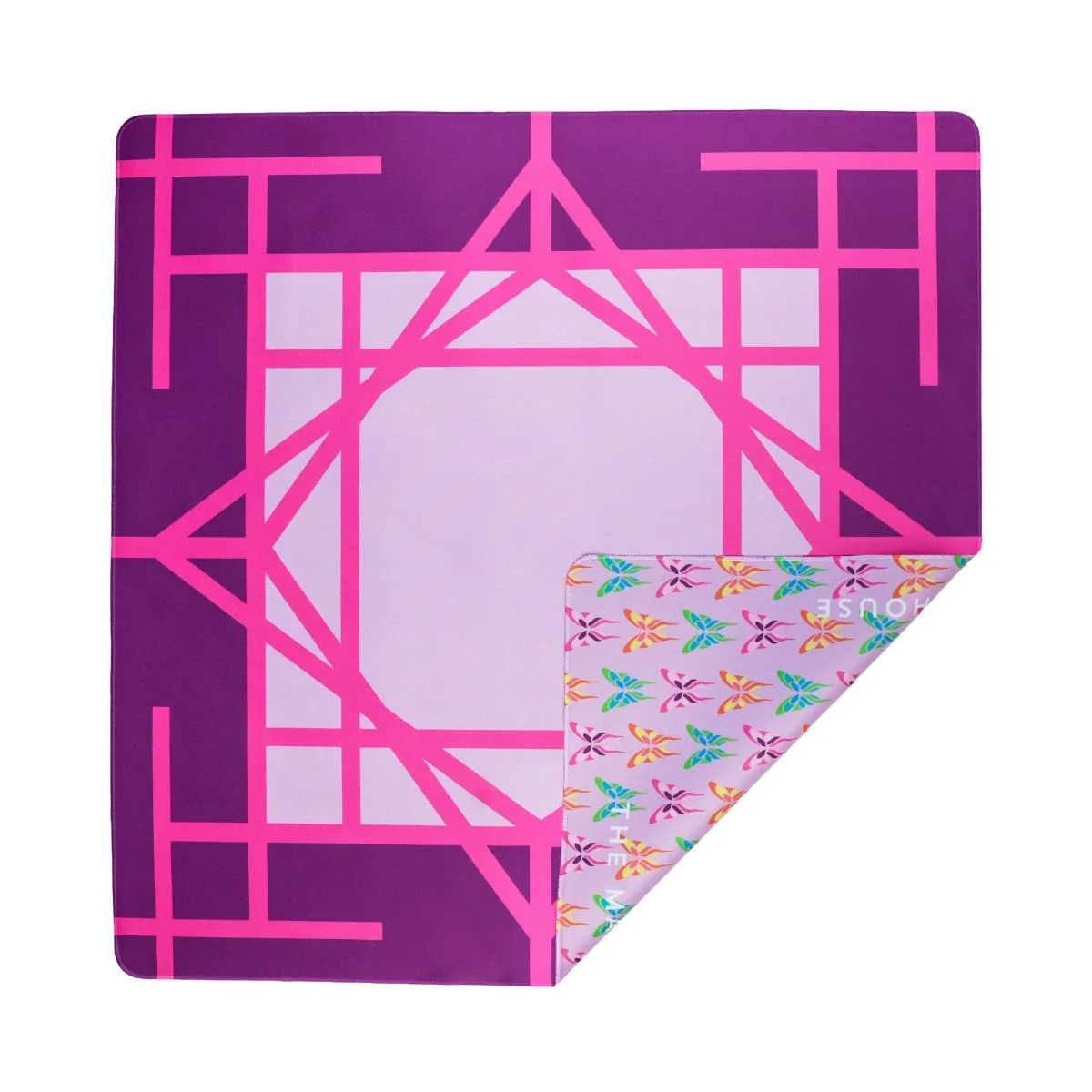 Lilac Garden Double-Sided Travel Mahjong Mat | The Mahjong House