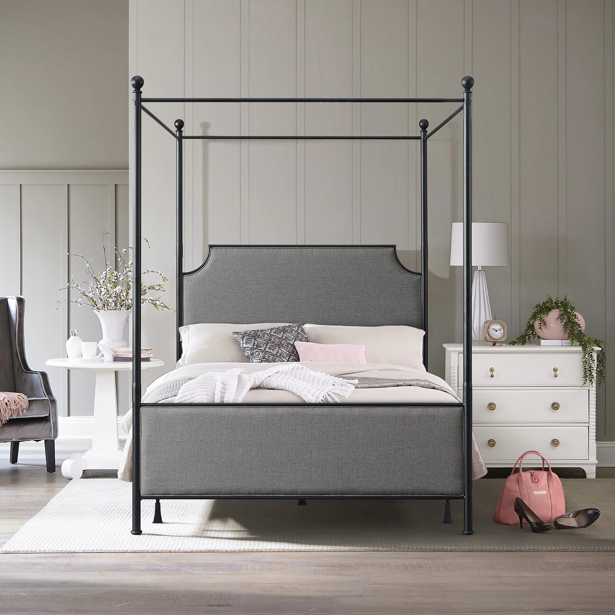 Lark Manor™ Aasif Low Profile Canopy Bed & Reviews | Wayfair | Wayfair North America