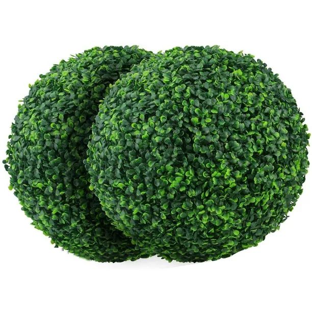 Windfall 2PCS Boxwood Topiary Ball - Artificial Topiary Plant - Wedding Decor - Indoor/Outdoor Ar... | Walmart (US)