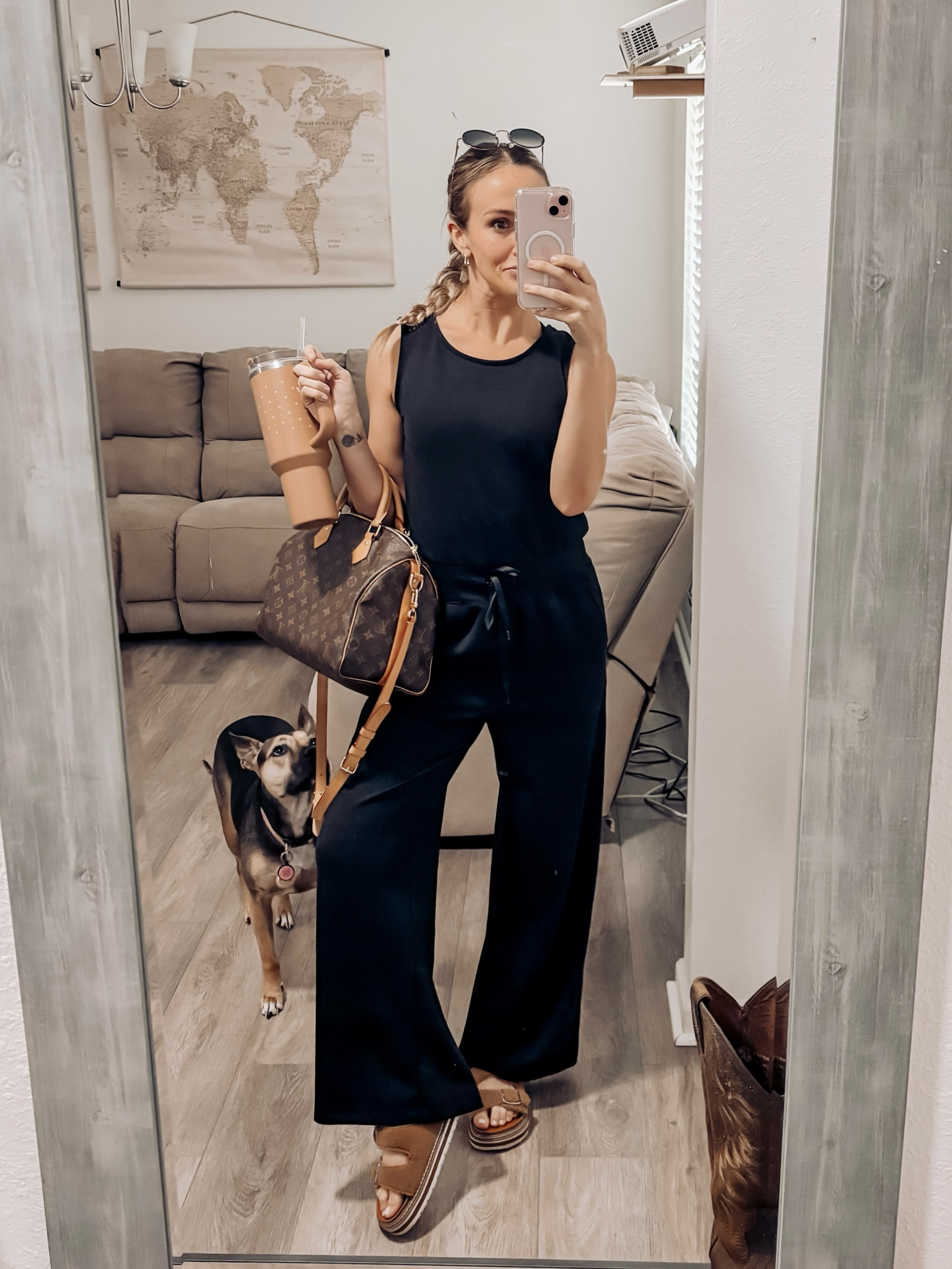 Obsessed with this Spanx jumpsuit for running errands and looking put together✨🫶 She’s cute, she’s cozy. I’ve linked the best Amazon dupe (Anrabes) and another similar. Nordstrom is the way to go for the real deal, but I linked another site I found it on as well. True to size & drawstring waist. I LOVE the lining on the glutes for some extra shape! 

#LTKStyleTip #LTKWorkwear #LTKSeasonal