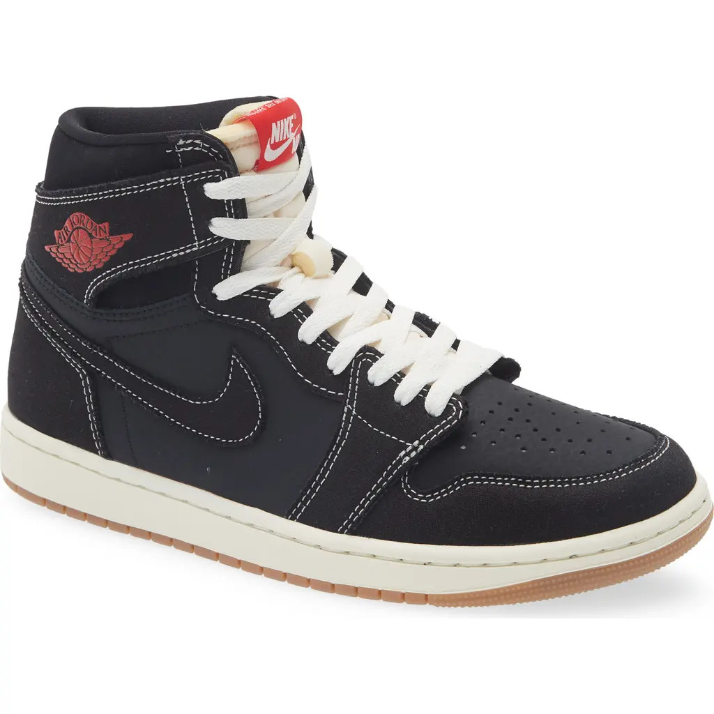 Air Jordan 1 Retro High OG Basketball Sneaker in Black/red at Nordstrom, Size 7 | Nordstrom
