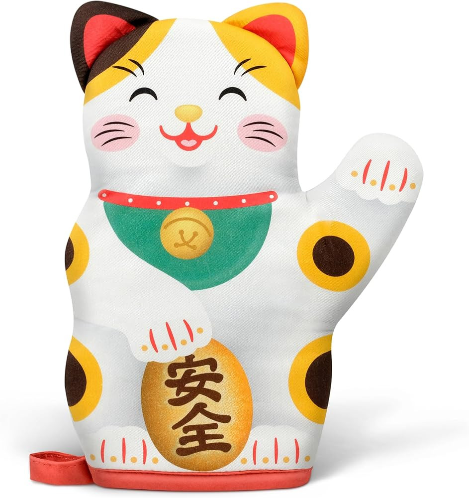 FELINE LUCKY, Lucky Cat Oven Mitt | Amazon (US)