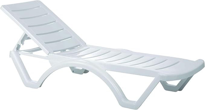 Compamia Aqua Pool Chaise Lounge Chair Stackable Marine Grade Plastic resin outdoor chaise lounge... | Amazon (US)