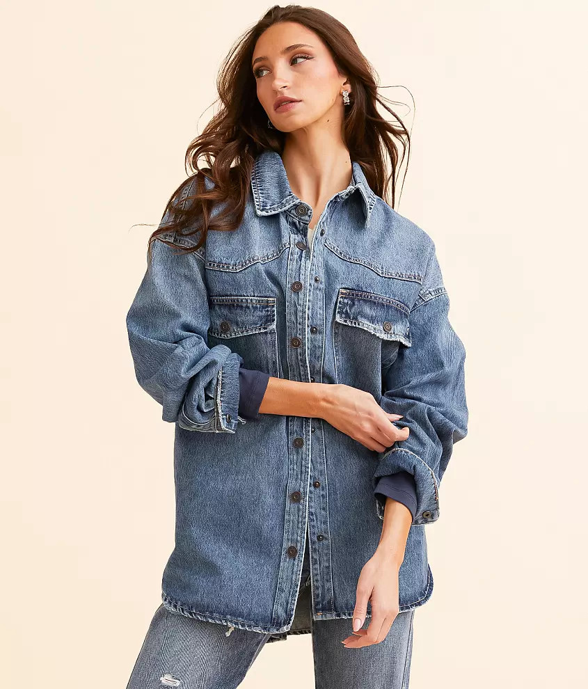 Oversized Denim Jacket | Buckle