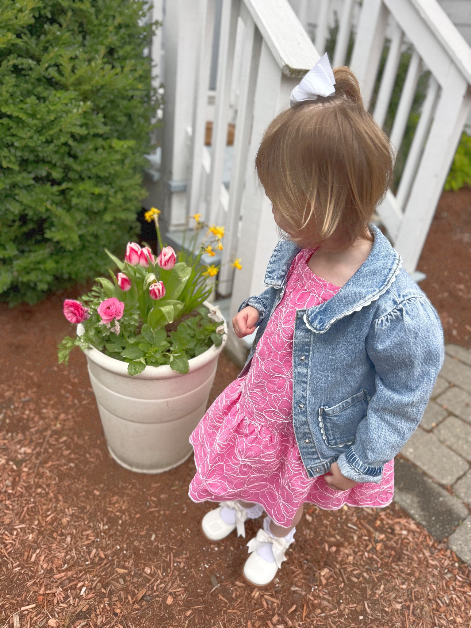 this dress & denim jacket are too cute 

#LTKKids