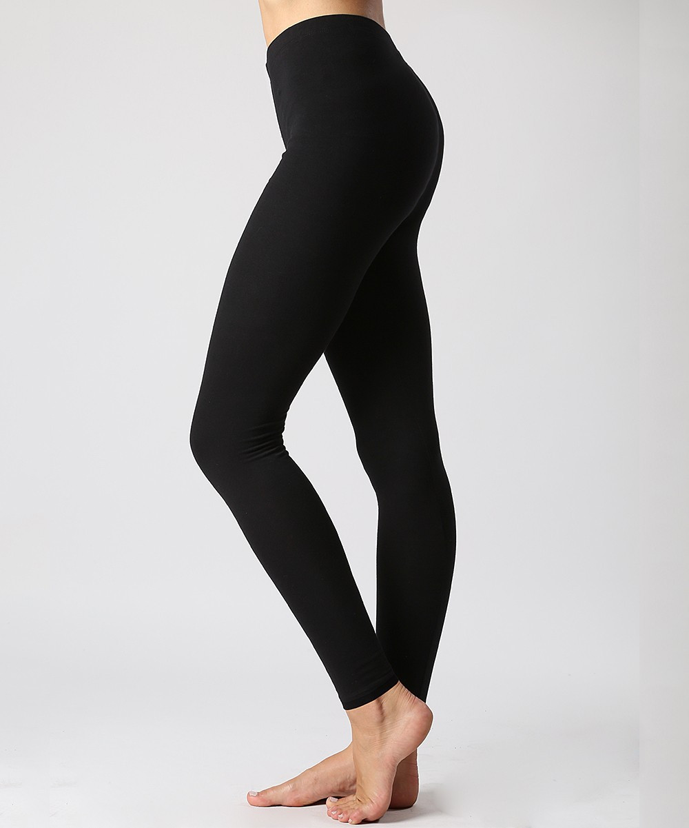 Zenana Women's Leggings BLACK_IPB - Black Leggings - Women & Plus | Zulily