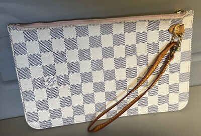 Authentic Louis Vuitton Damier Azur Neverfull MM GM  POCHETTE / POUCH  | eBay | eBay US