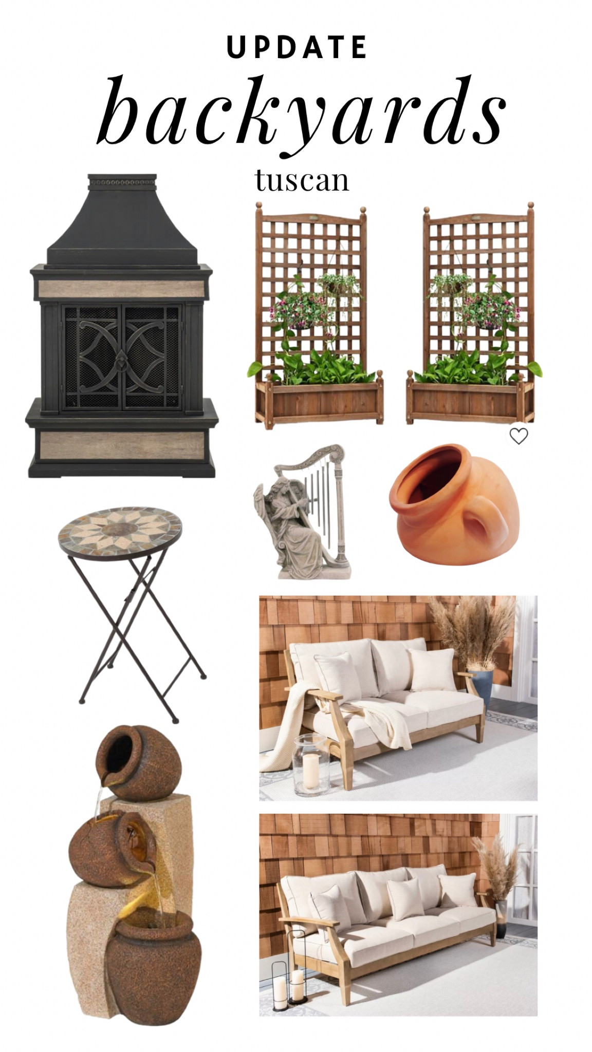 Backyard update: Tuscan style

#LTKFind #LTKsalealert #LTKhome