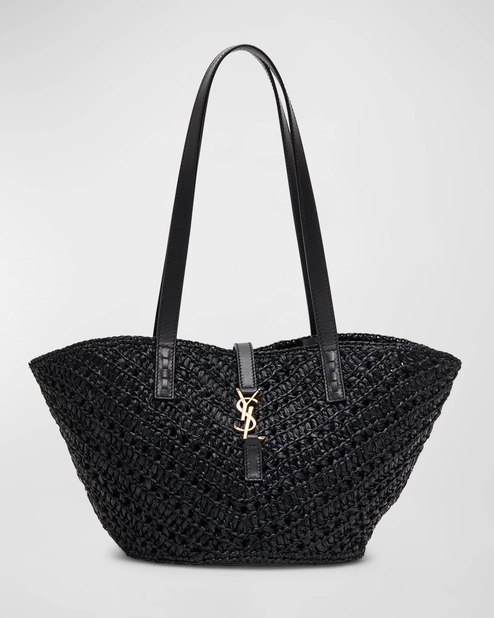 Panier Small YSL Tote Bag in Raffia | Neiman Marcus