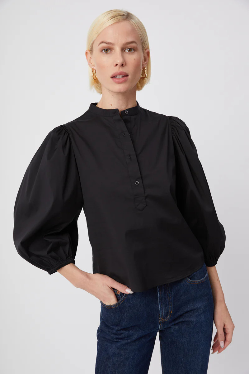 The Shirt by Rochelle Behrens - The Balloon Sleeve Shirt - Black | The Shirt by Rochelle Behrens