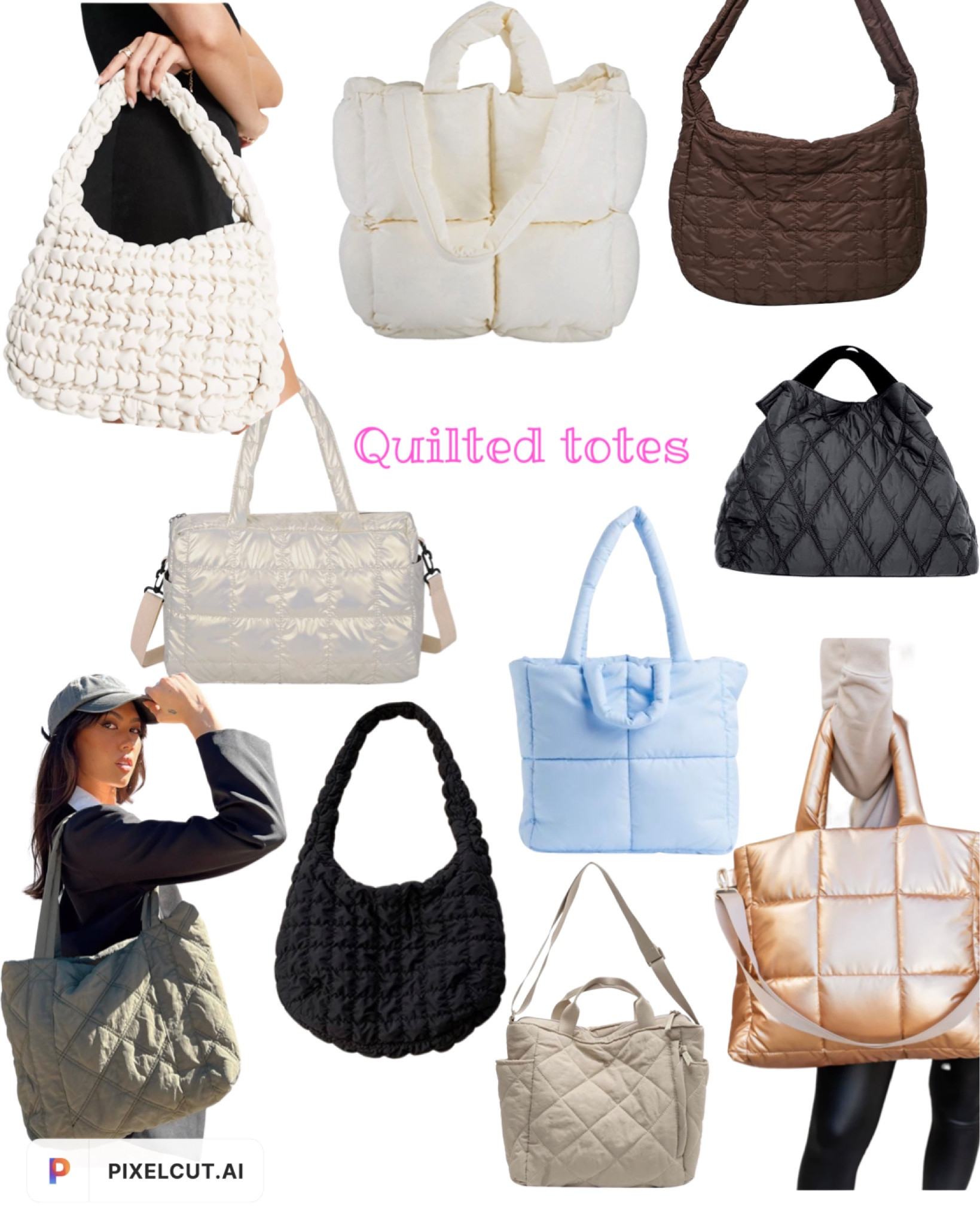 Free people movement quilted bag LOOK-A-LIKES! #freepeople #freepeopledupes #quiltedhandbags