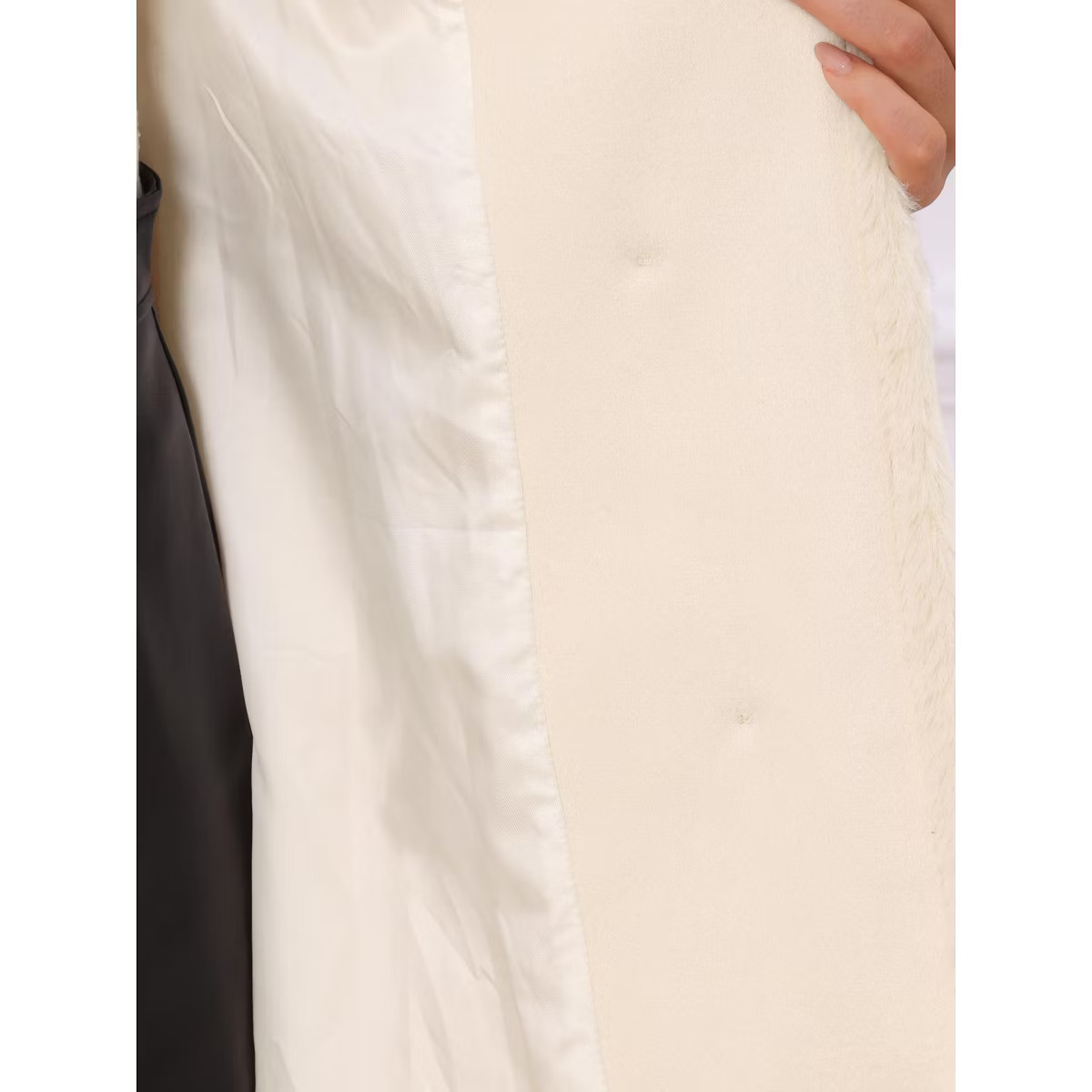 Allegra K Women's Winter Faux Fur Collar Double Breasted Long Warm Coats | Target