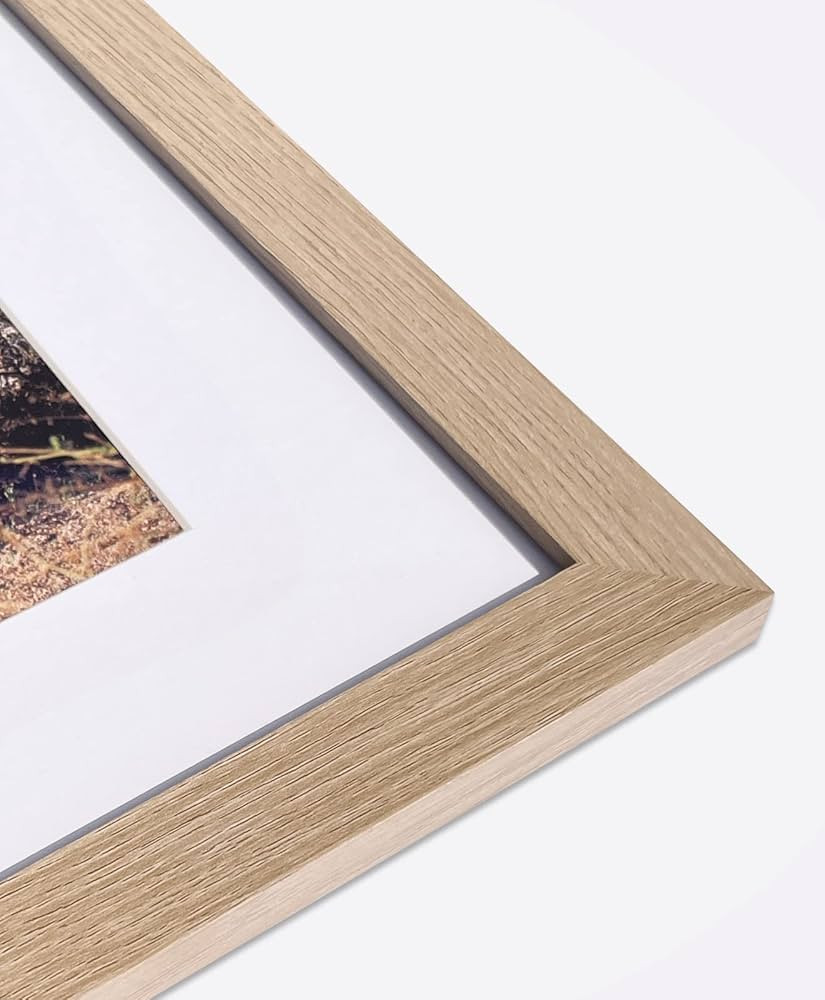 Beige Wood Grain Style Frame 20x24 Frame, Display Picture 16x20 with mat or 20x24 without mat, Ph... | Amazon (US)