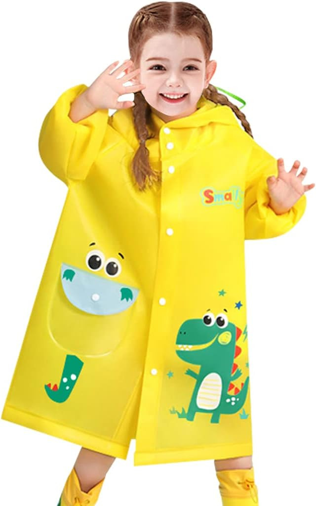 Kids Raincoats, Waterproof Rain Jacket Boys Girls Rain Poncho Toddler Rainwear 3D Cartoon Rain Su... | Amazon (US)