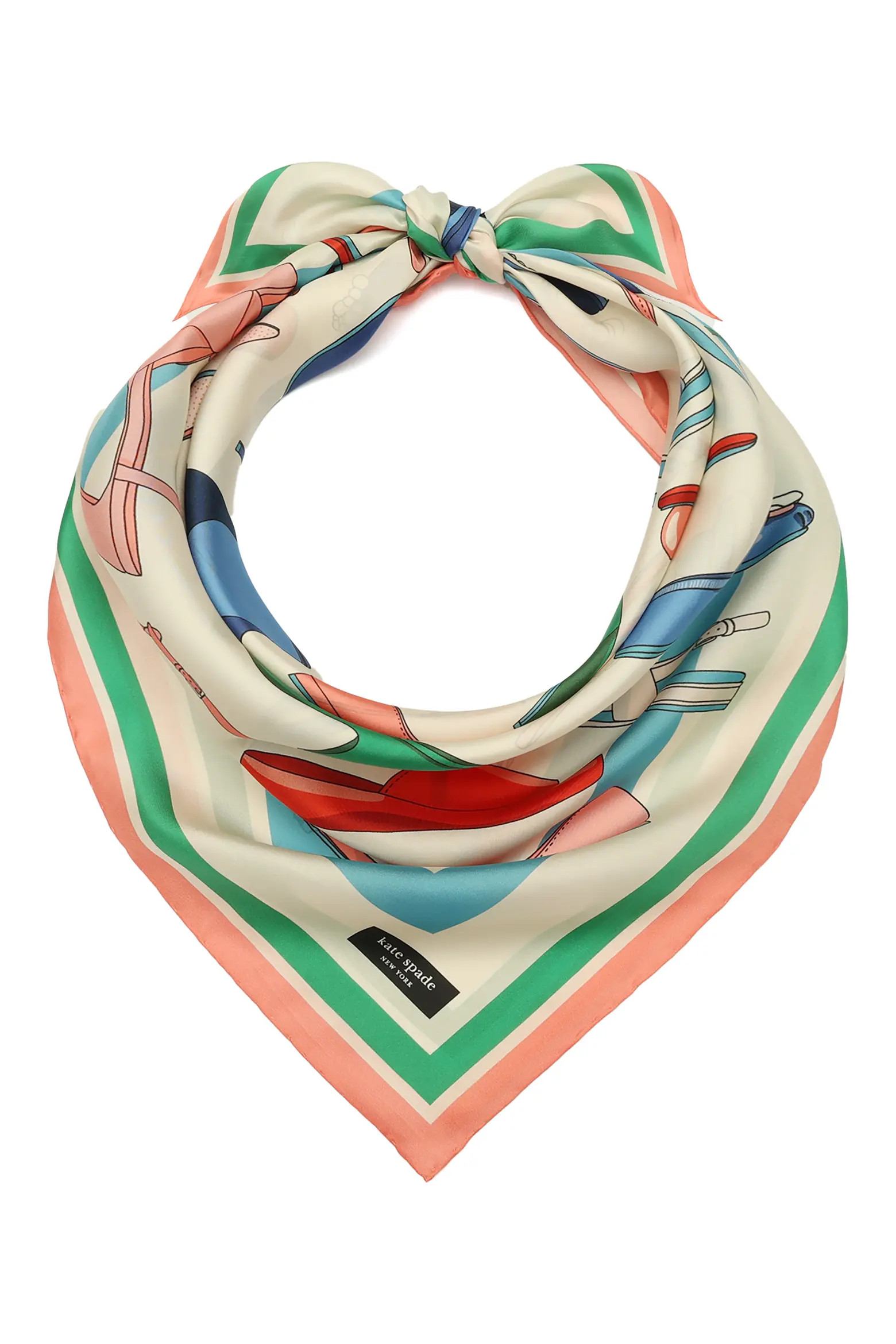 shoes print silk square scarf (Women) | Nordstrom | Nordstrom
