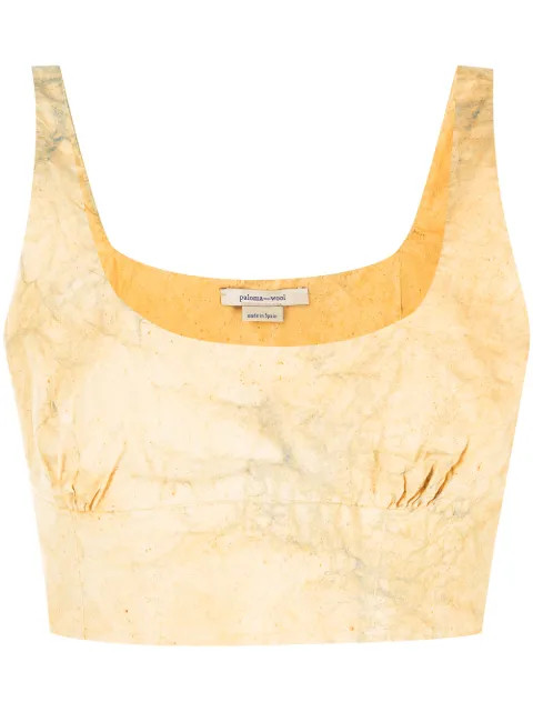 Paloma Wool crinkled-effect Crop Top - Farfetch | Farfetch Global