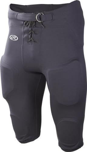 Rawlings | Boy's Lightweight Football Pants | Integrated Pads | Grey | X-Small | Amazon (US)