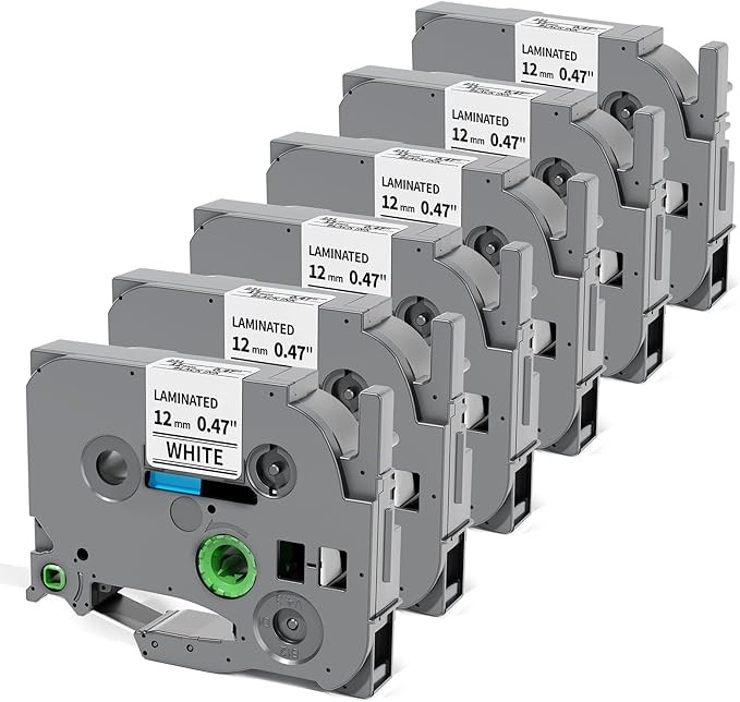 TZe TZ Tape 12mm 0.47 Laminated White, TZe-231 TZe231 Replacement for Brother P Touch Label Maker... | Amazon (US)