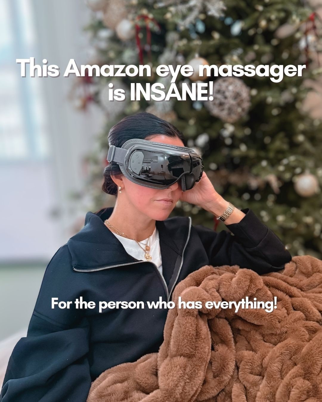 This eye massager from Amazon is insane! It has cooling and heating effects! It reduces dry eyes, and it is the most relaxing experience! It’s great for tension relief! 
