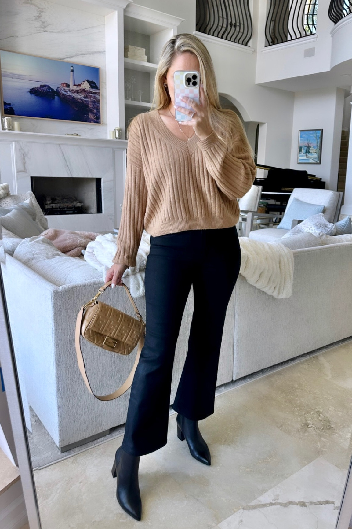 Nsale Outfit im loving. TTS. 6 in high rise denim. Small fall sweater so soft!!!! 
Teach outfit 

#LTKBacktoSchool #LTKxNSale #LTKsalealert