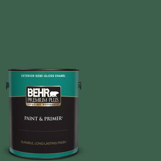 1 gal. #470D-7 Windy Pine Semi-Gloss Enamel Exterior Paint & Primer | The Home Depot