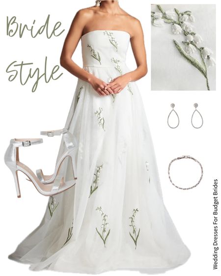Stunning floral embroidered white gown and silver accessories.

#whitedresses #weddingdresses #weddinggowns #bridedresses #bridaldresses 

#LTKStyleTip #LTKSeasonal #LTKWedding