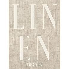 Linen Decor: Hardcover Thick Decorative Display Book Accent Designer For Shelves, Bookends, Cases... | Amazon (US)
