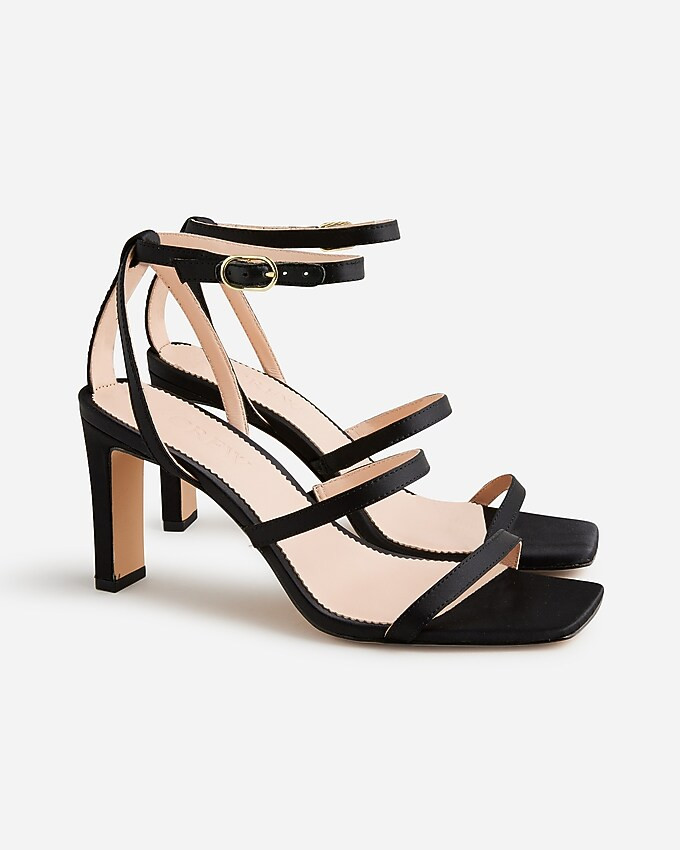 Ava strappy heels in satin | J. Crew US