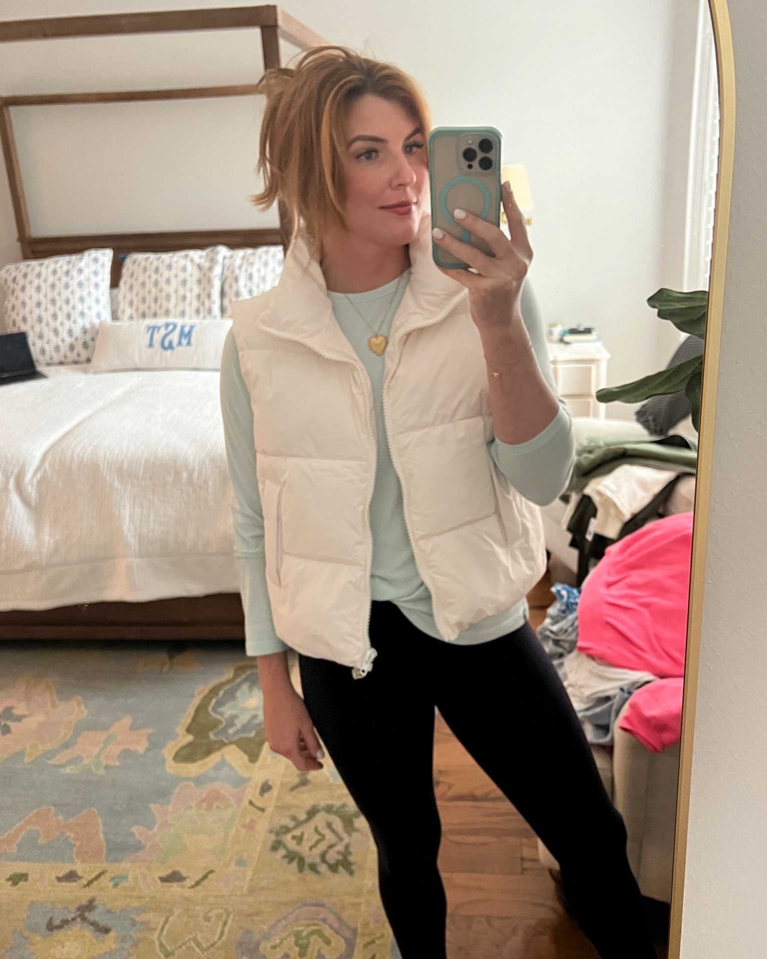 Free People Puffer Vest look for way less! I’m wearing a large 

#LTKmidsize #LTKfindsunder50
