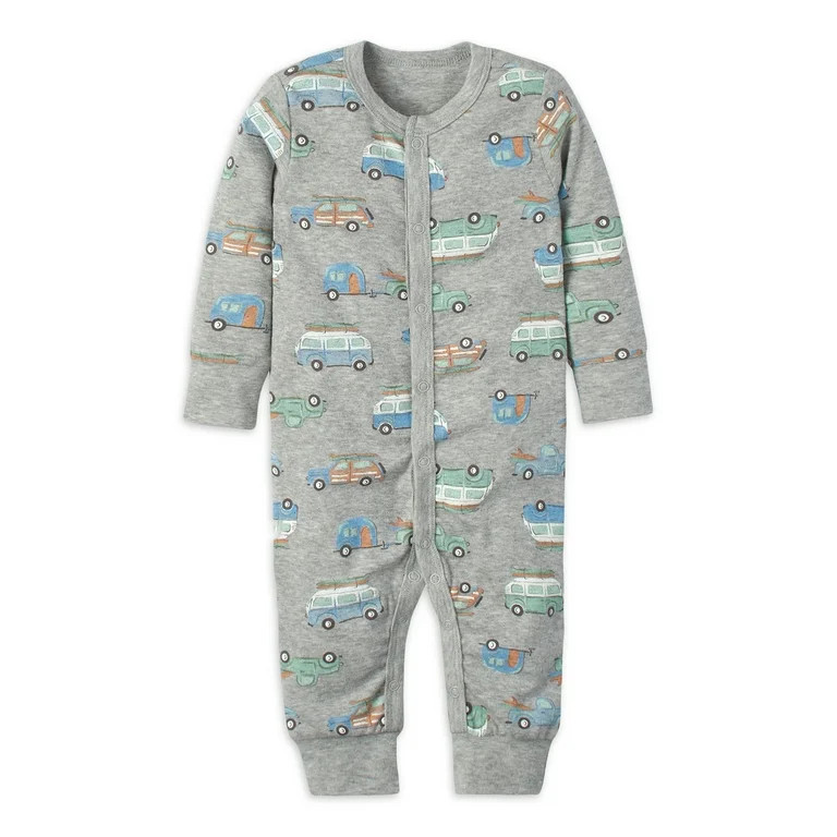 Modern Moments by Gerber Baby Boy or Girl Unisex Long Sleeve Coverall (Newborn - 12 Months) | Walmart (US)