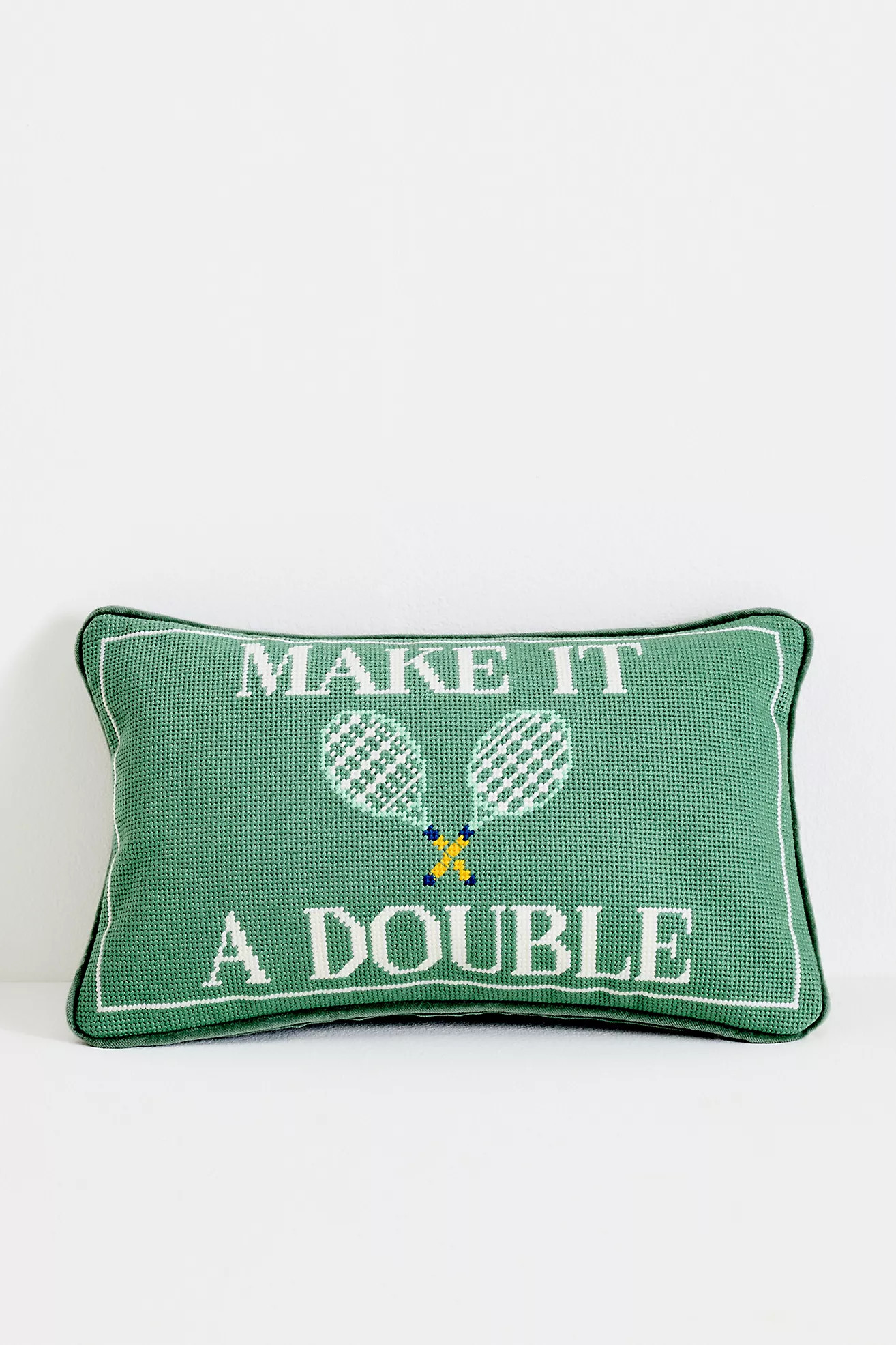 Furbish Studio Game Day Petite Needlepoint Pillow | Anthropologie (US)