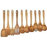Wooden Spoons for Cooking,Nonstick Kitchen Utensil Set,Wooden Spoons Cooking Utensil Set Non Scra... | Amazon (US)