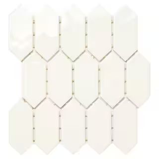 DaltileLuxeCraft White 11 in. x 12 in. Glazed Ceramic Picket Mosaic Tile (8.76 sq. ft./Case)(69)Q... | The Home Depot