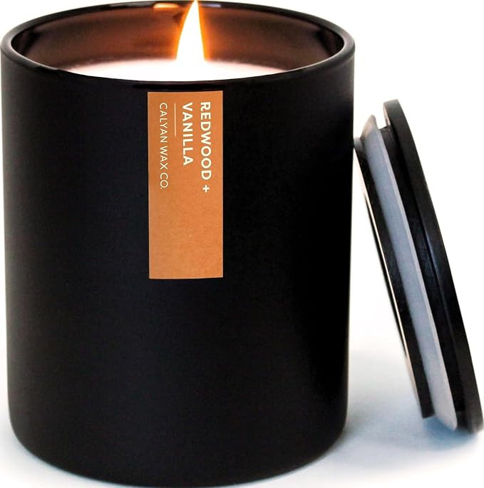 Redwood & Vanilla Scented Candle - 75 Hour Burn | Amazon (US)