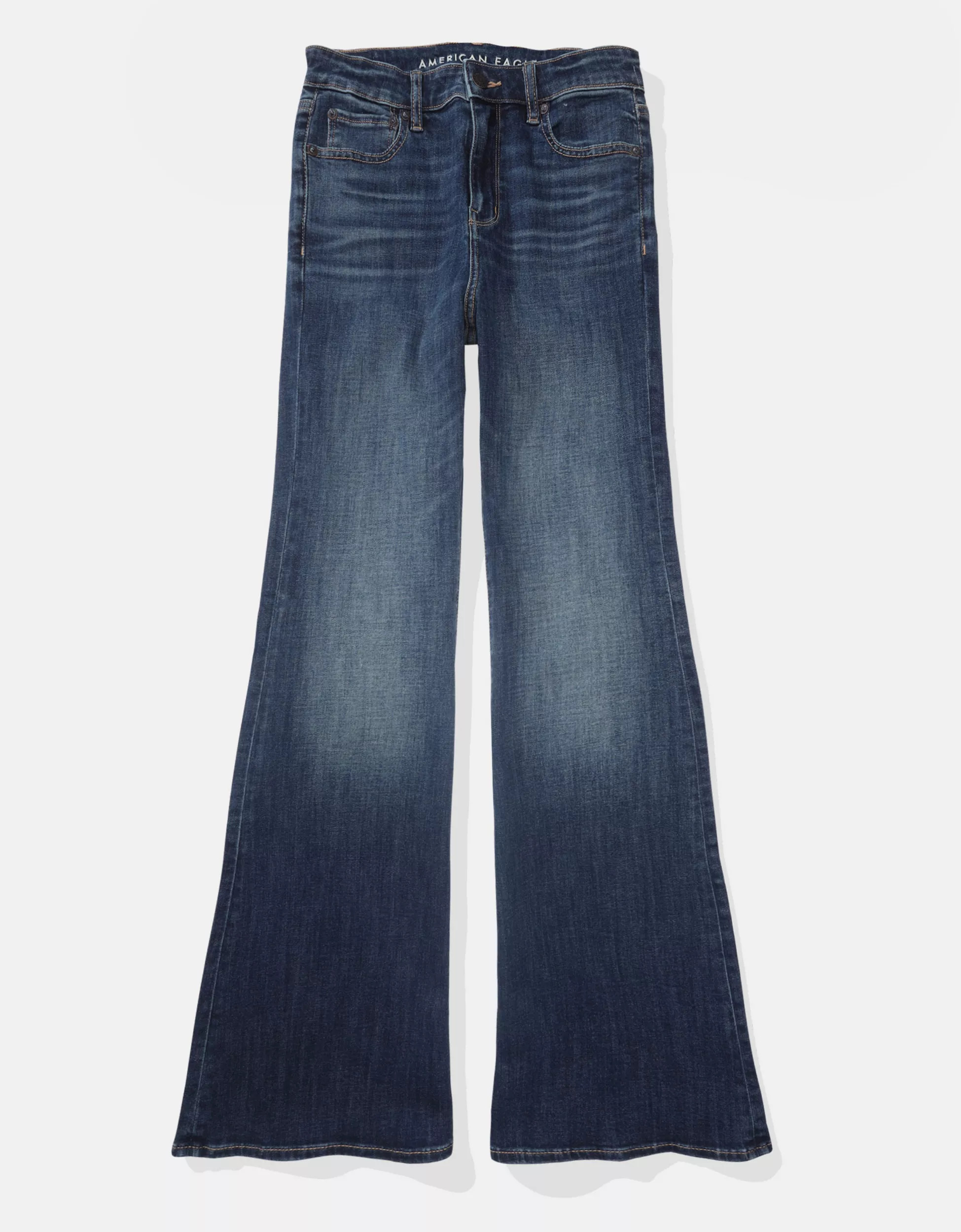 AE Next Level Super High-Waisted Flare Jean | American Eagle Outfitters (US & CA)