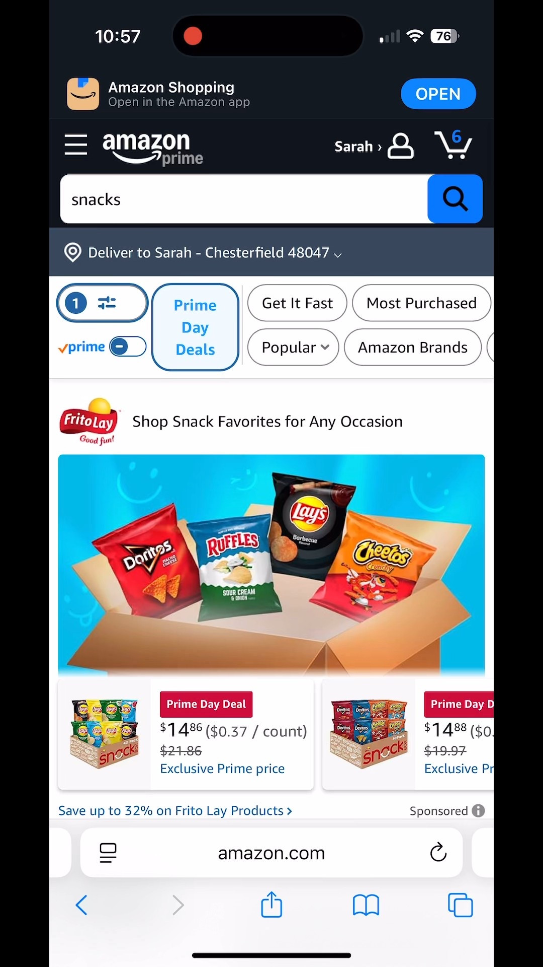 Huge savings on snacks for #primeday! 