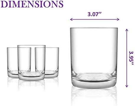 Modvera Old Fashioned Whiskey Glass Set of 6 | 12 Oz Lowball Tumbler for Classic Cocktails | 3.9 ... | Amazon (US)