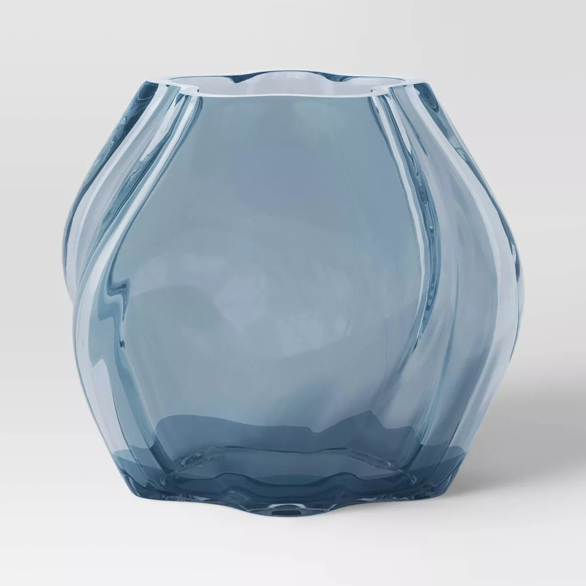Small Shaped Glass Vase Blue - Threshold™ | Target