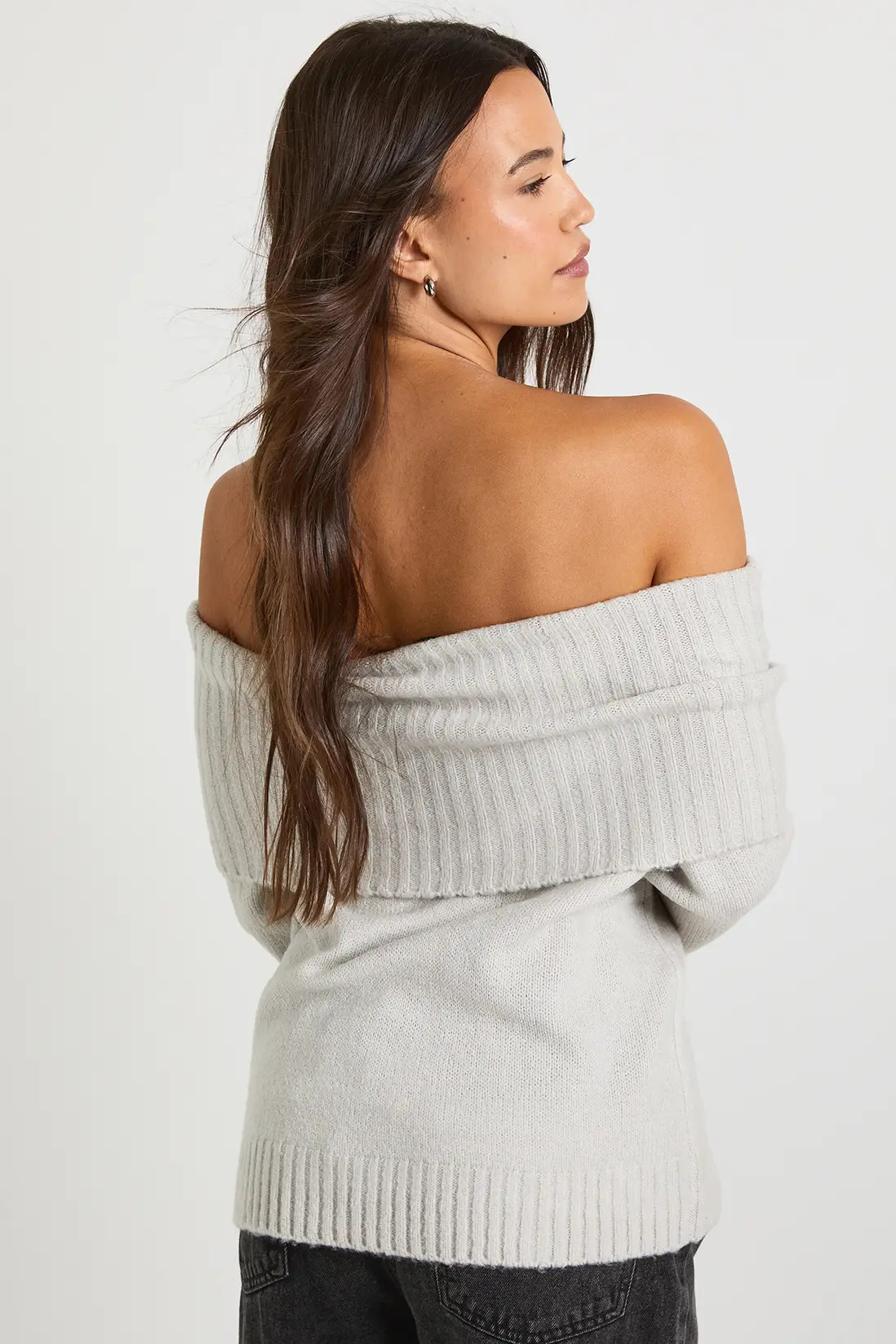 Chunky Knit Bardot Knitted Jumper | Boohoo.com (UK & IE)