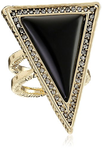House of Harlow 1960 Black Triangle Theorem Ring, Size 6 | Amazon (US)