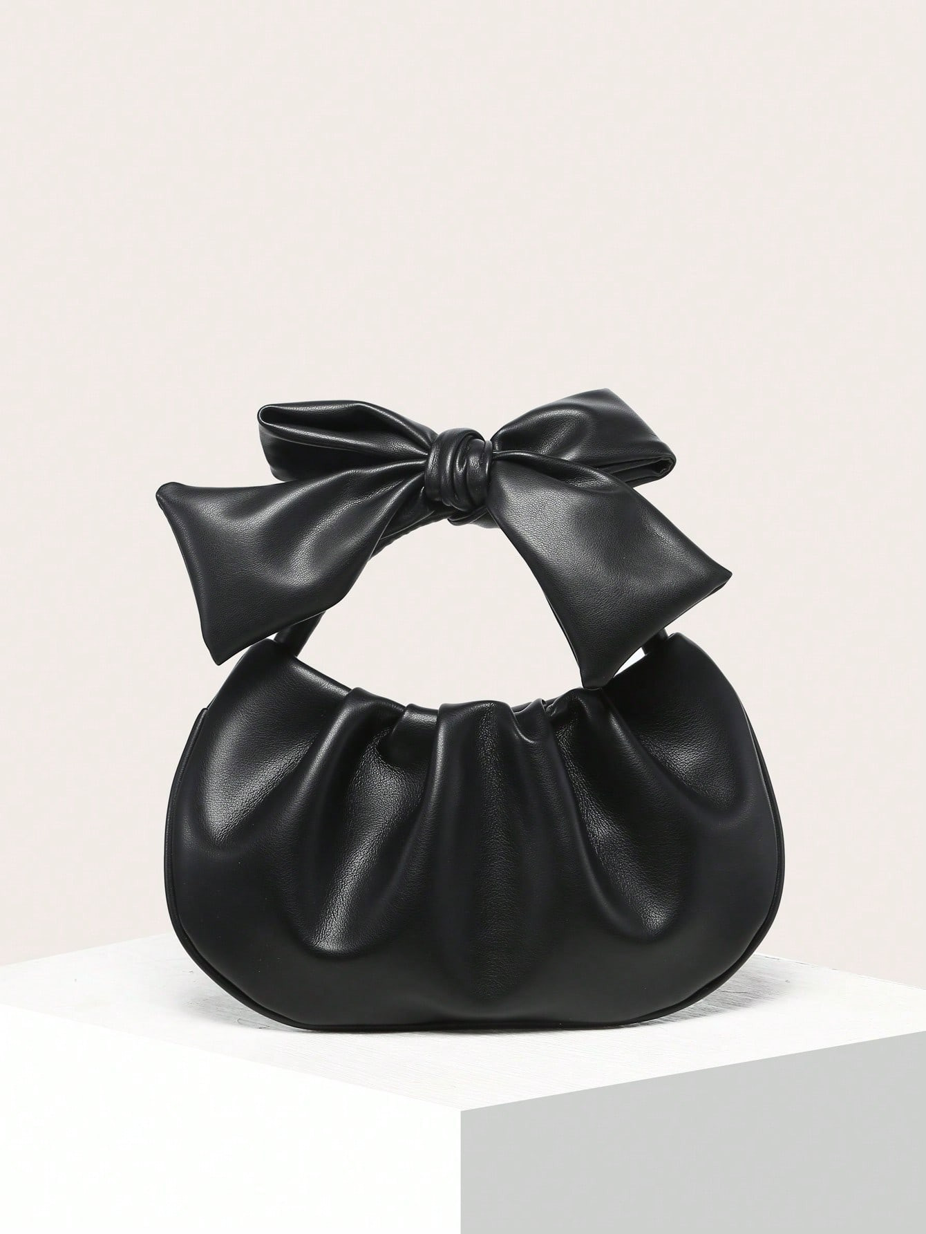 1pc Women's Pleated Cloud Bow Elegant Wristlet Clutch Bag, French Unique Fashion | SHEIN | SHEIN