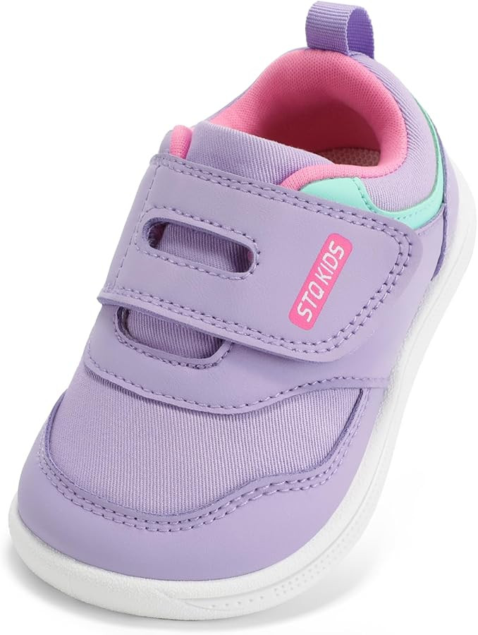 STQ KIDS Toddler Wide Toe Box Shoes Barefoot Sneakers Girls Boys Zero Drop First Walking Running ... | Amazon (US)