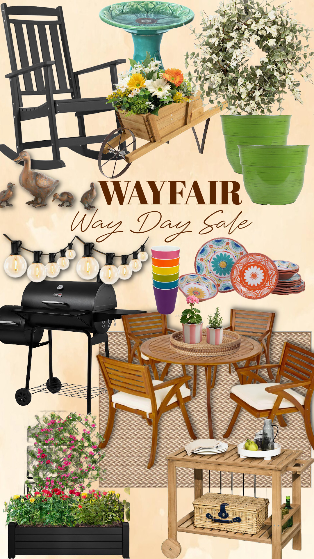 Wayfair Way Day Sale

Sarah Joy, Patio, Home Sale, Deck, Deals, Outside Decor 

 #LTKMothersDay #LTKSeasonal #LTKHome